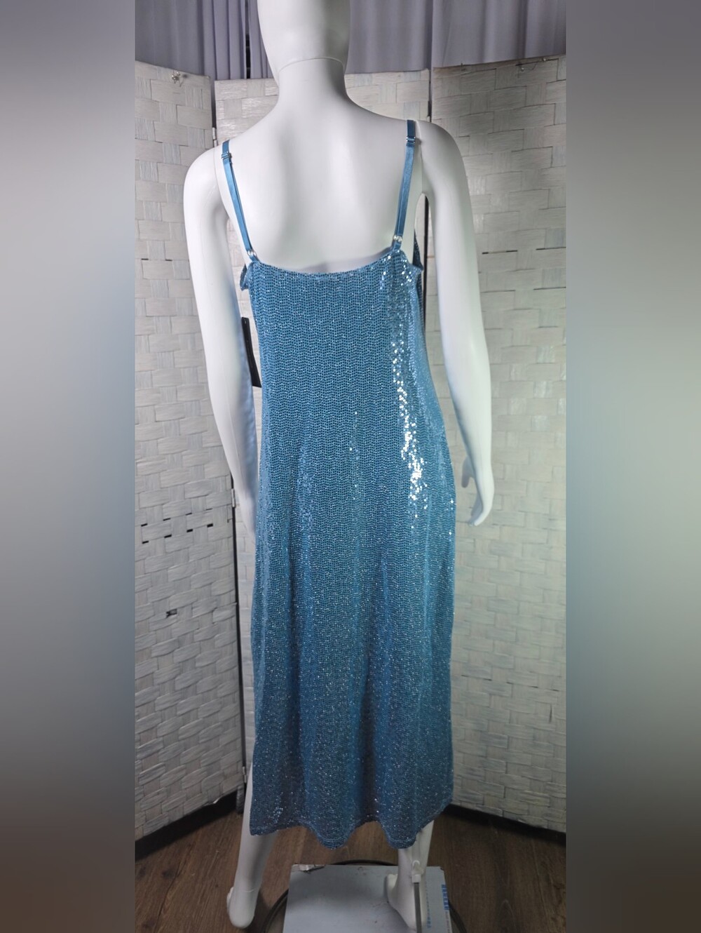 BEBE Sequin Slip Dress - Picture 6 of 7